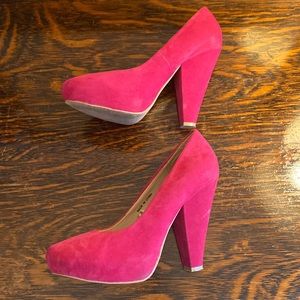 Bright Pink Heels Size 9